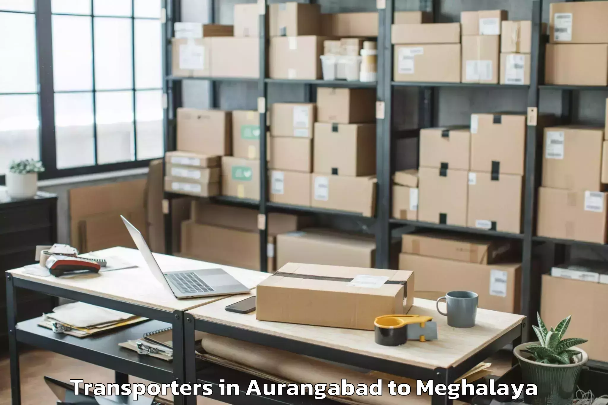 Book Aurangabad to Mawshynrut Transporters Online